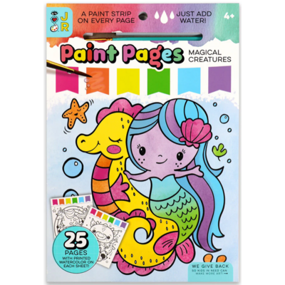 BRIGHT STRIPES PAINT PAGES MAGICAL CREATURES