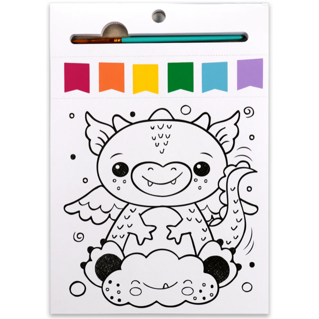 BRIGHT STRIPES PAINT PAGES MAGICAL CREATURES