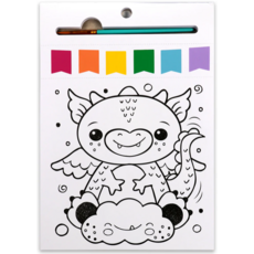 BRIGHT STRIPES PAINT PAGES MAGICAL CREATURES