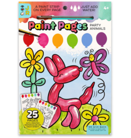 BRIGHT STRIPES PAINT PAGES PARTY ANIMALS