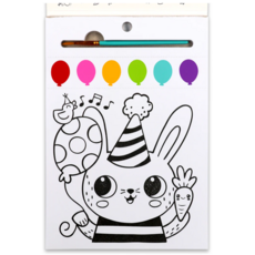 BRIGHT STRIPES PAINT PAGES PARTY ANIMALS