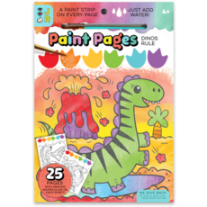 BRIGHT STRIPES PAINT PAGES DINOS RULE