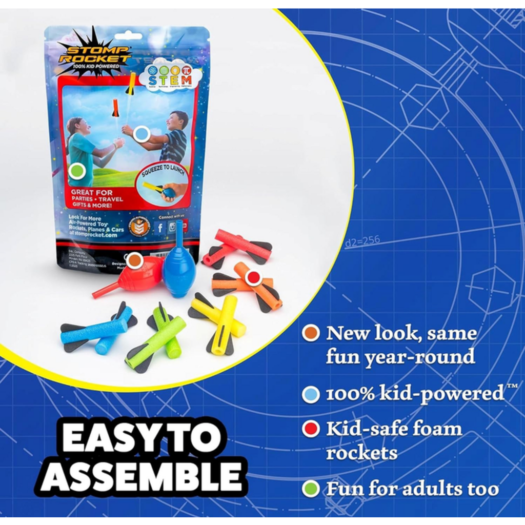 STOMP ROCKET DUELING SQUEEZE ROCKETS