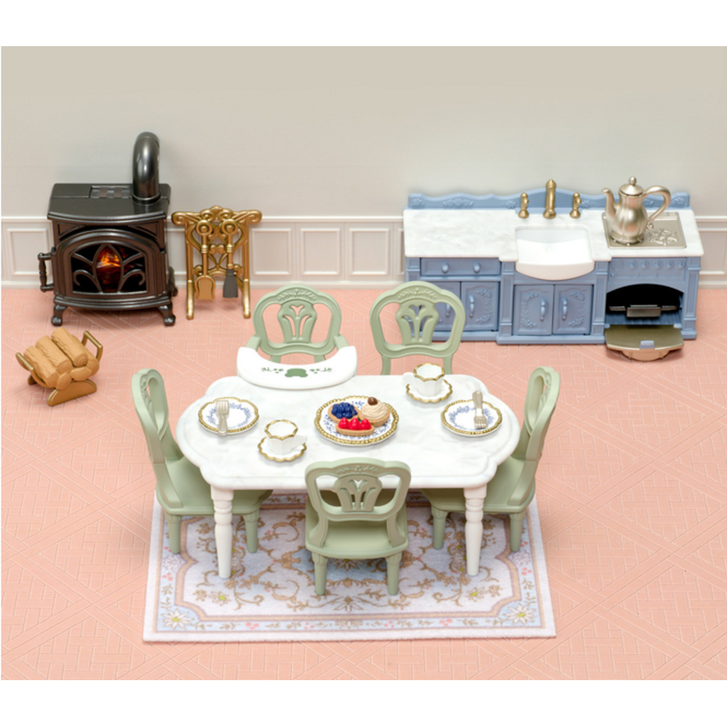 CALICO CRITTERS ELEGANT DINING ROOM SET CALICO CRITTERS