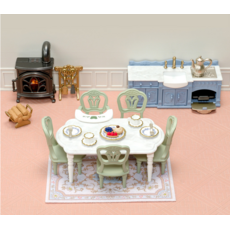 CALICO CRITTERS ELEGANT DINING ROOM SET CALICO CRITTERS