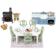 CALICO CRITTERS ELEGANT DINING ROOM SET CALICO CRITTERS