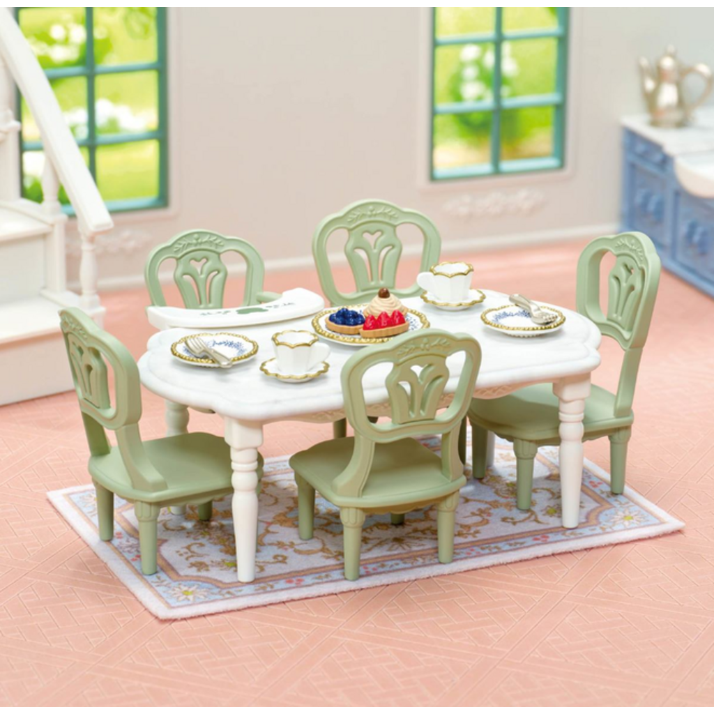 CALICO CRITTERS ELEGANT DINING ROOM SET CALICO CRITTERS