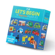 CROCODILE CREEK LET'S BEGIN 2 PC PUZZLE VEHICLES