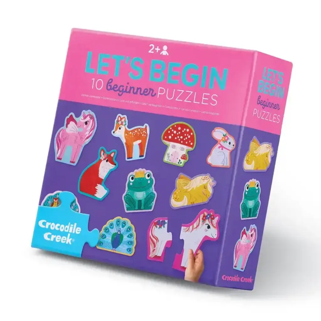 CROCODILE CREEK LET'S BEGIN 2 PC PUZZLE UNICORN