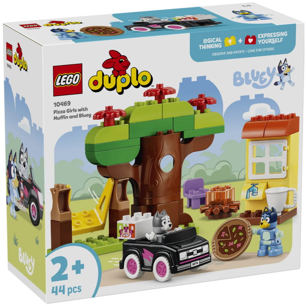 LEGO PIZZA GIRLS WITH MUFFIN AND BLUEY