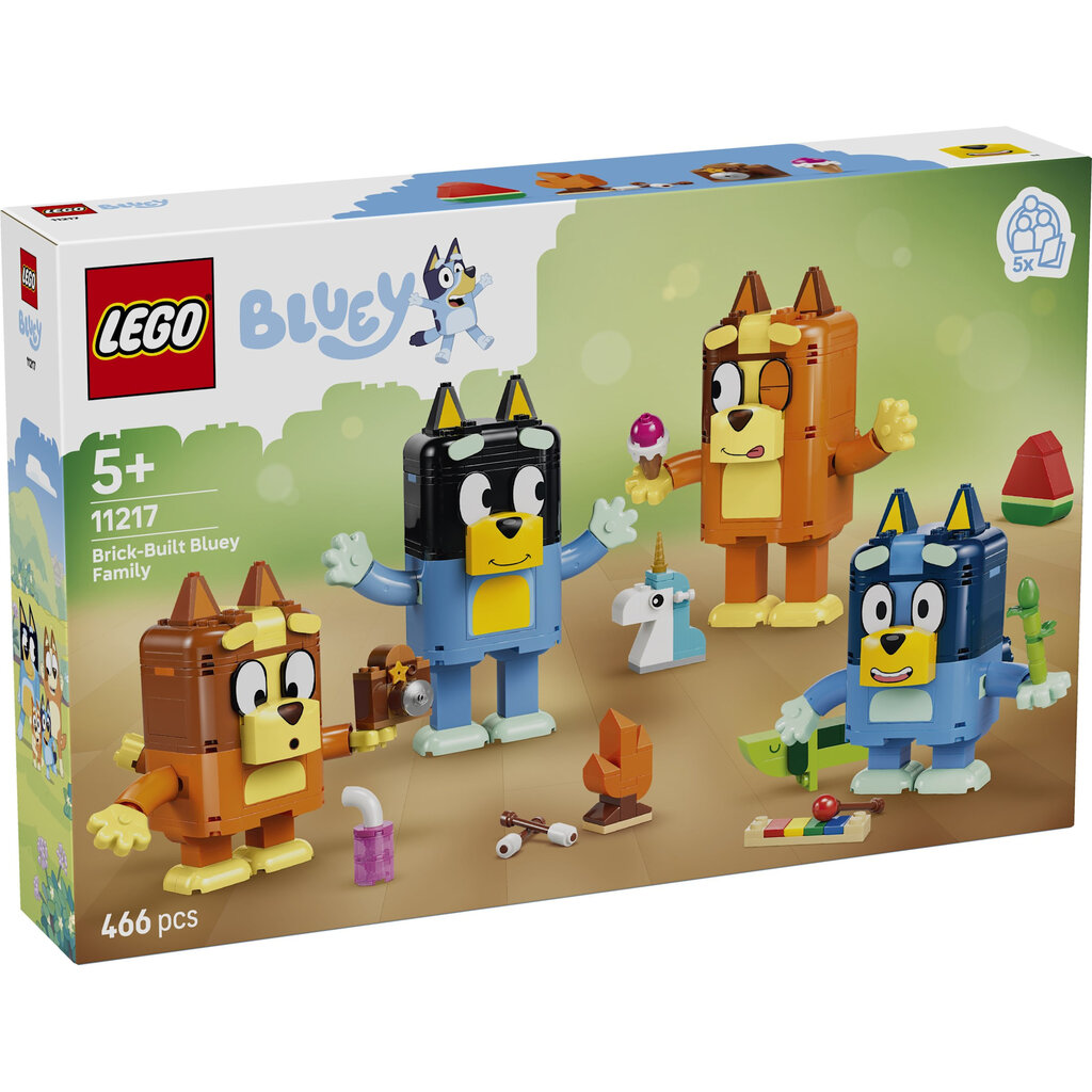 LEGO BRICK BUILT BLUEY FAMILY