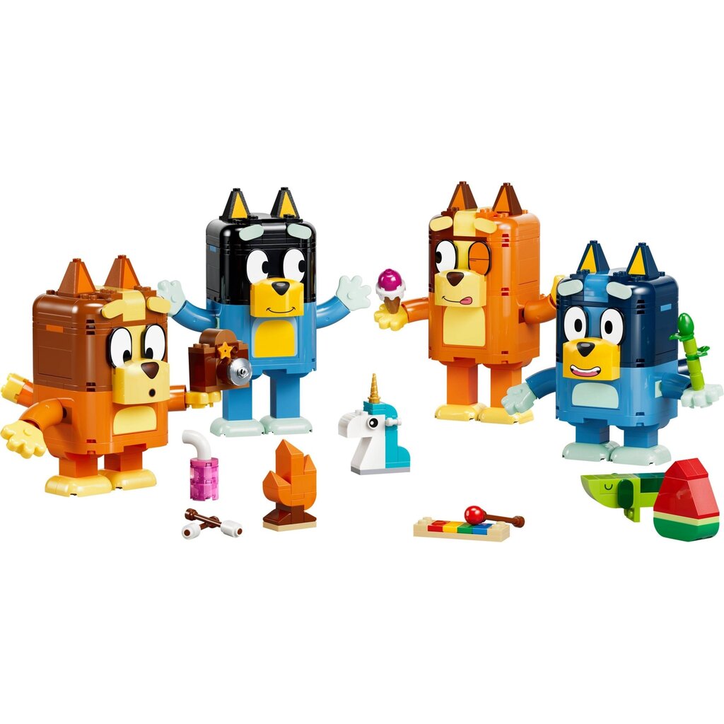 LEGO BRICK BUILT BLUEY FAMILY