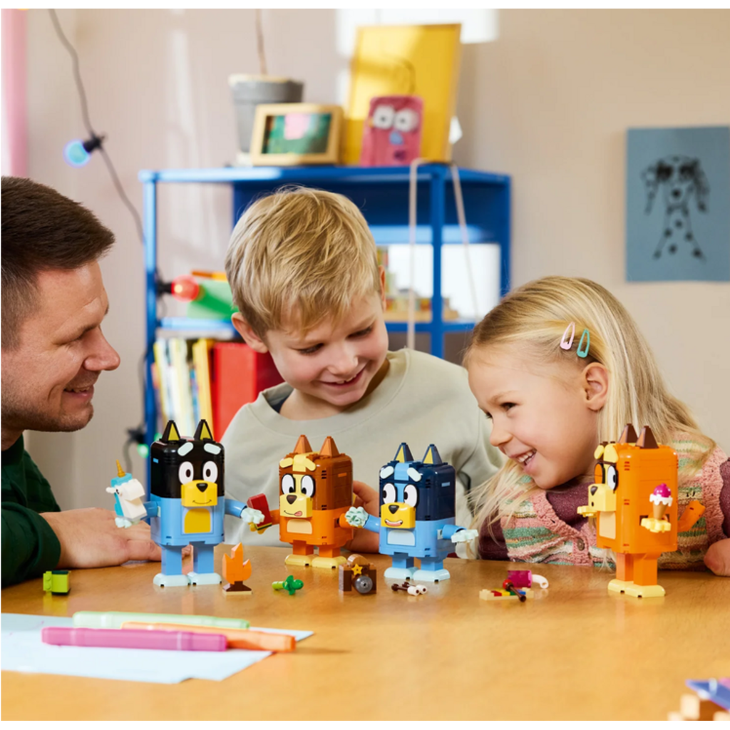 LEGO BRICK BUILT BLUEY FAMILY