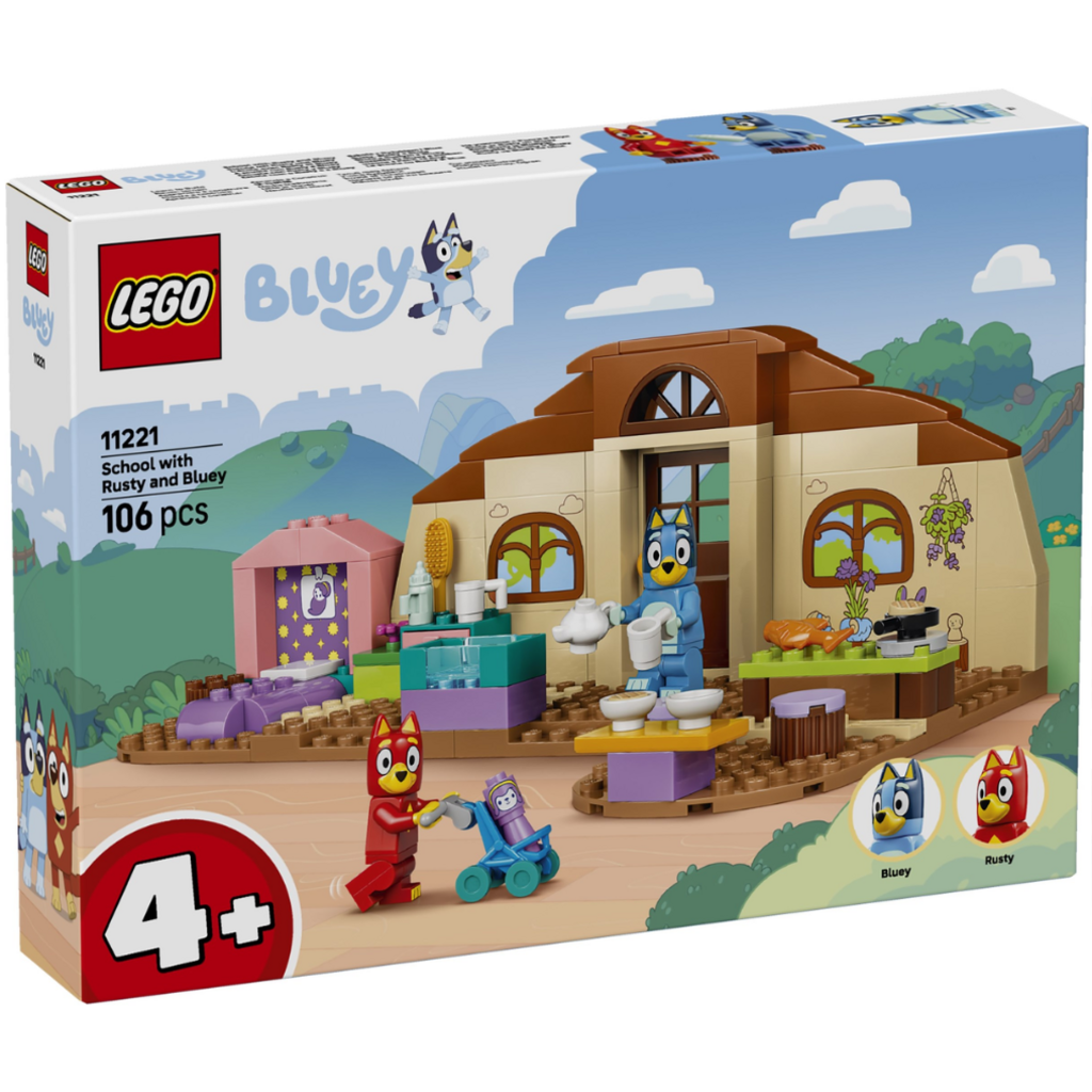 LEGO SCHOOL WITH RUSTY AND BLUEY