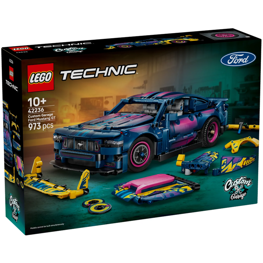 LEGO CUSTOM GARAGE FORD MUSTANG GT CAR