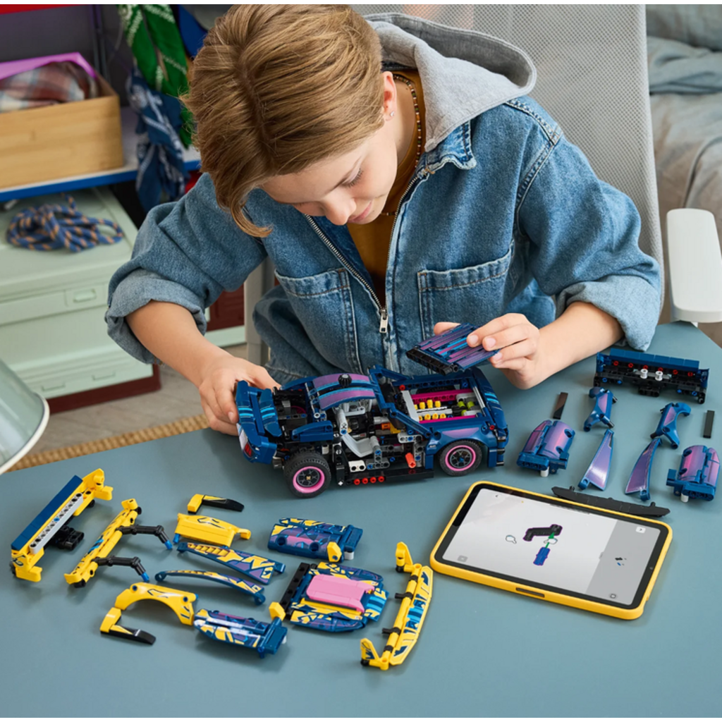 LEGO CUSTOM GARAGE FORD MUSTANG GT CAR
