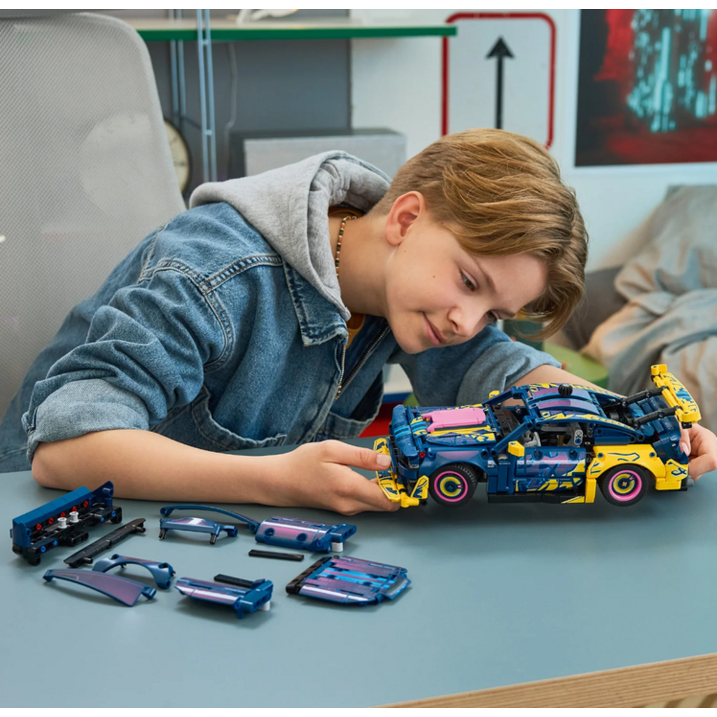 LEGO CUSTOM GARAGE FORD MUSTANG GT CAR