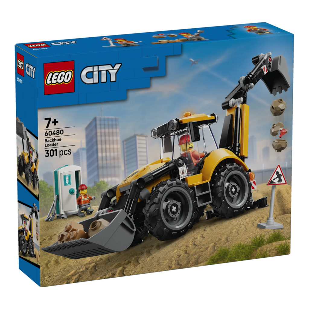 LEGO YELLOW BACKHOE LOADER