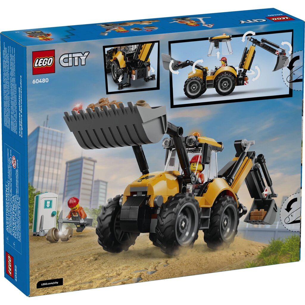 LEGO YELLOW BACKHOE LOADER