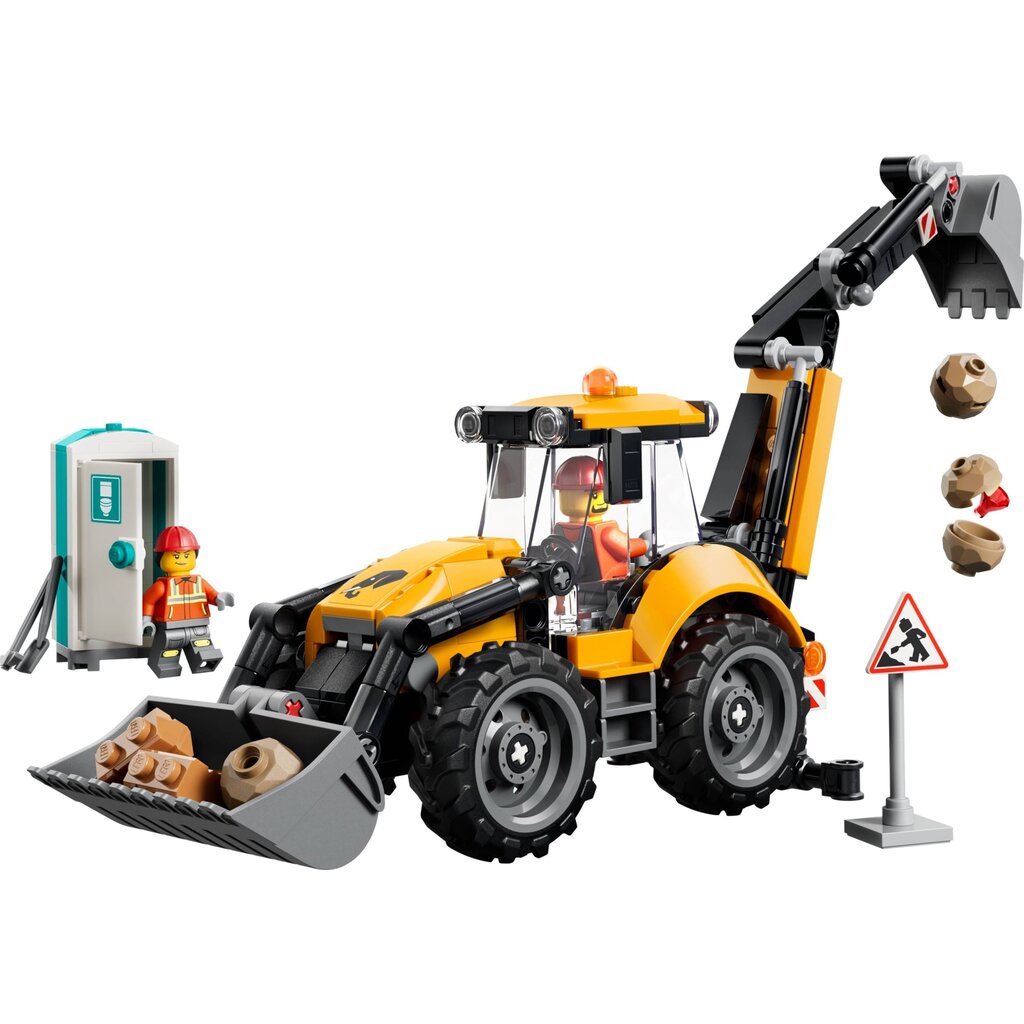 LEGO YELLOW BACKHOE LOADER