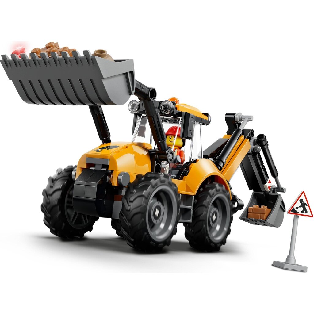 LEGO YELLOW BACKHOE LOADER