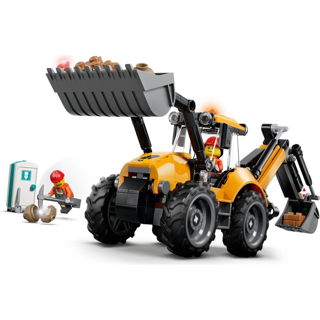 LEGO YELLOW BACKHOE LOADER