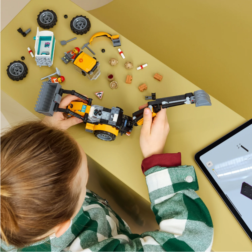 LEGO YELLOW BACKHOE LOADER