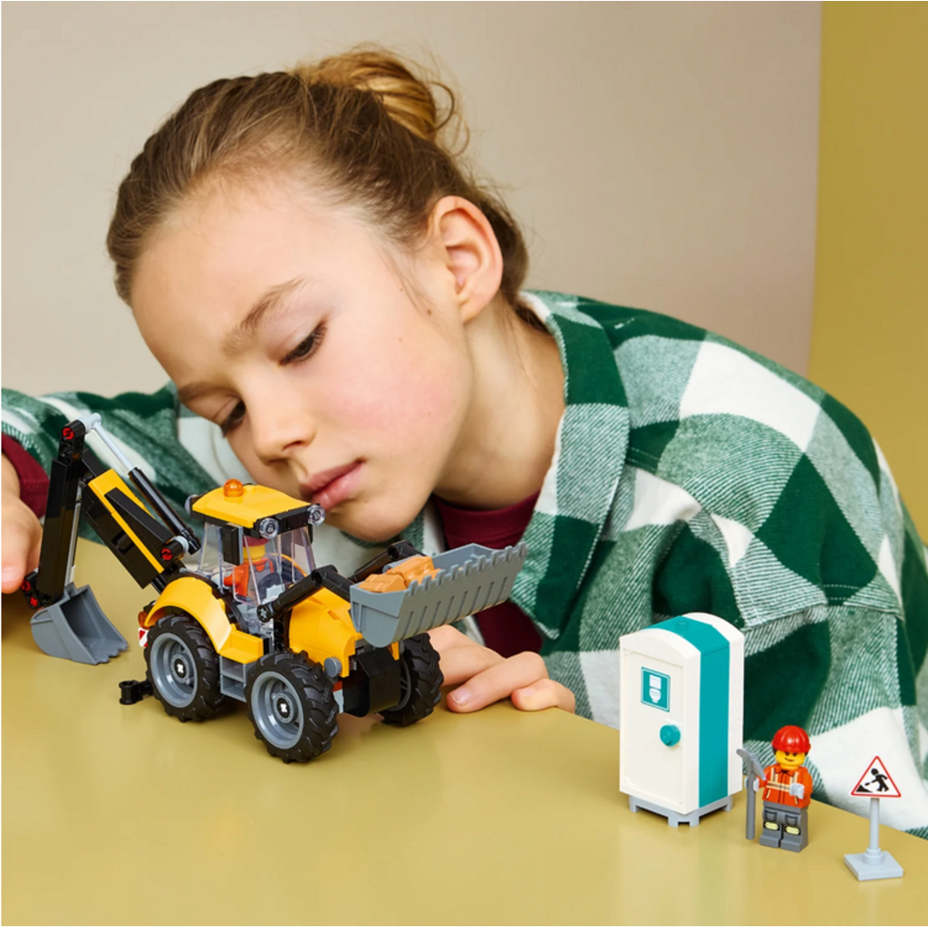 LEGO YELLOW BACKHOE LOADER