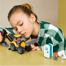 LEGO YELLOW BACKHOE LOADER