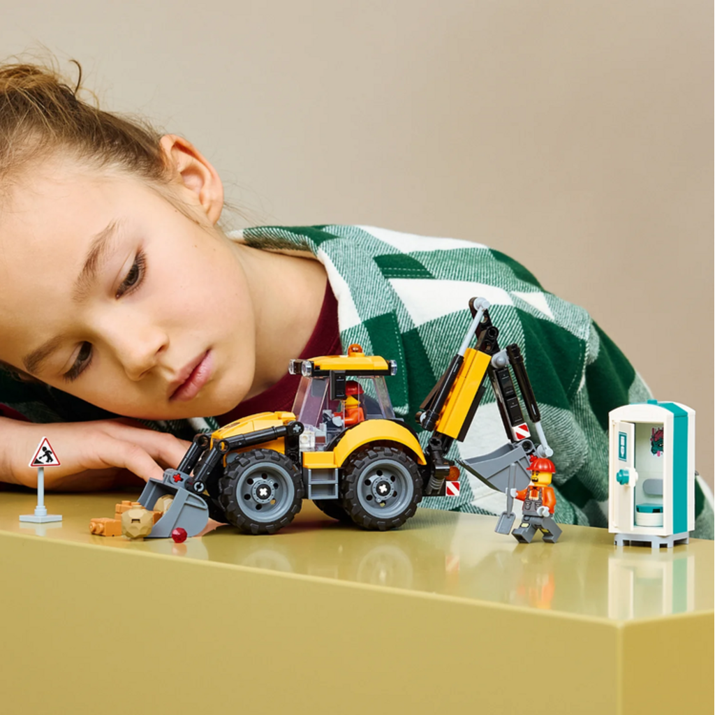 LEGO YELLOW BACKHOE LOADER
