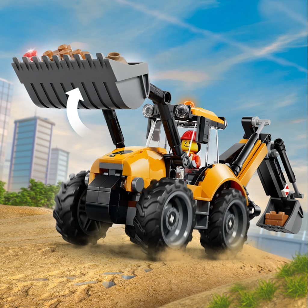 LEGO YELLOW BACKHOE LOADER