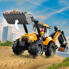 LEGO YELLOW BACKHOE LOADER