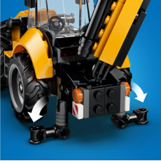 LEGO YELLOW BACKHOE LOADER