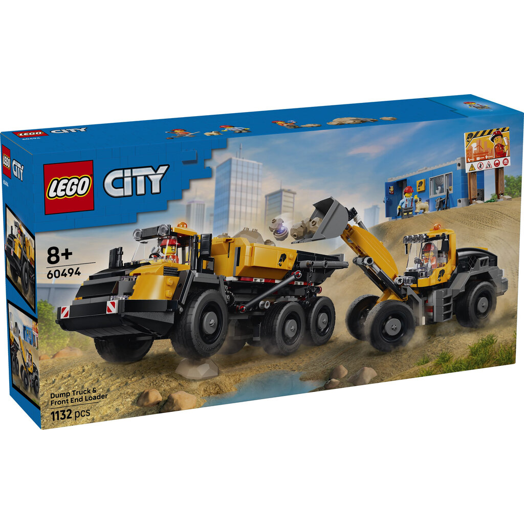 LEGO DUMP TRUCK & FRONT END LOADER