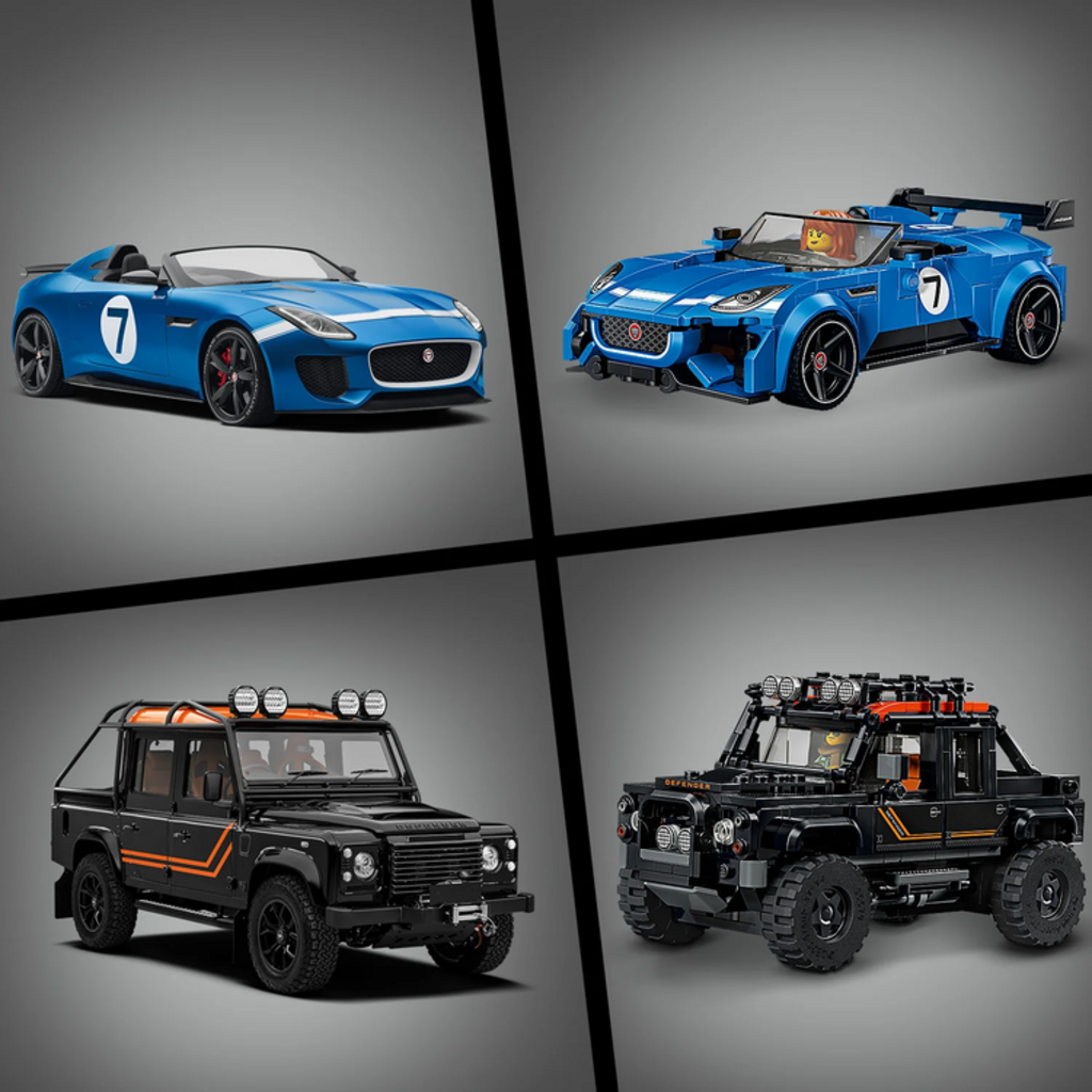 LEGO JAGUAR PROJECT 7 & LAND ROVER DEFENDER