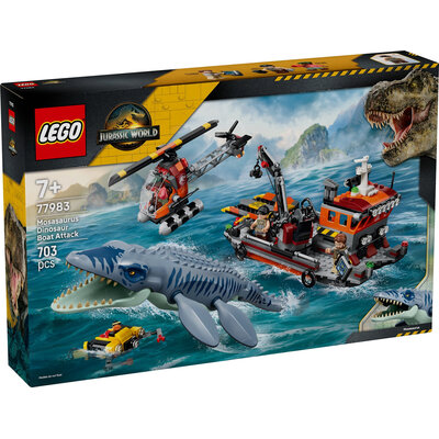 LEGO MOSASAURUS DINOSAUR BOAT ATTACK