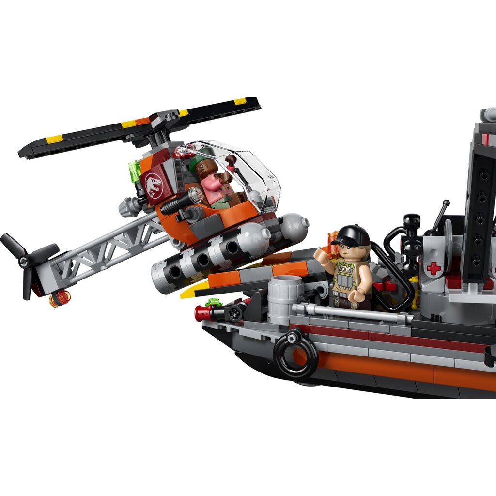 LEGO MOSASAURUS DINOSAUR BOAT ATTACK