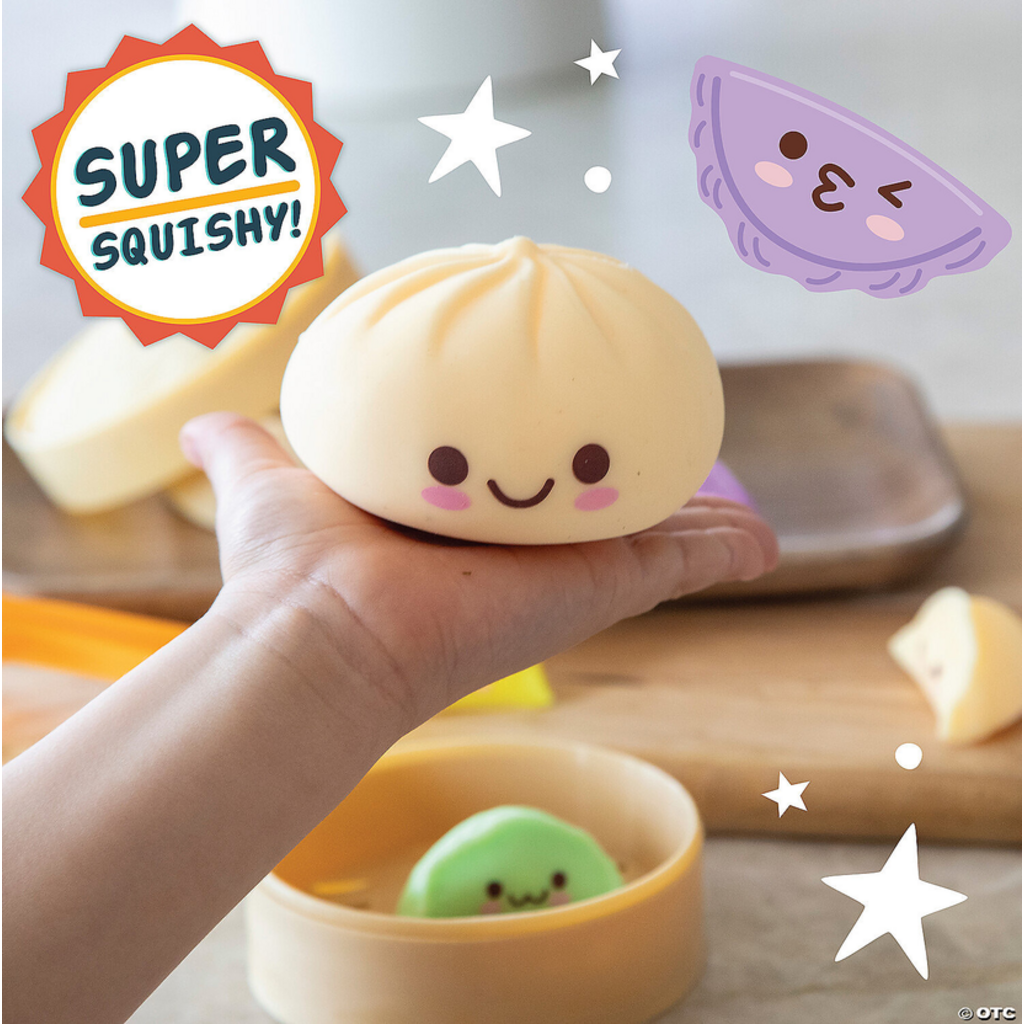MW WHOLESALE FOODIE FIDGETS SQUISHY BAO BUN AND DUMPLINGS