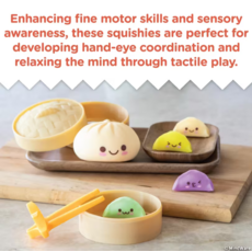 MW WHOLESALE FOODIE FIDGETS SQUISHY BAO BUN AND DUMPLINGS