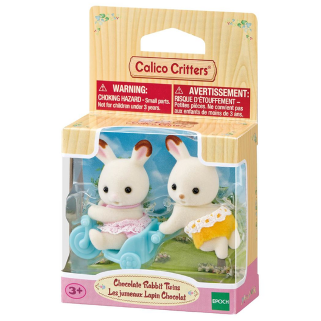 CALICO CRITTERS CHOCOLATE RABBIT TWINS CALICO CRITTERS