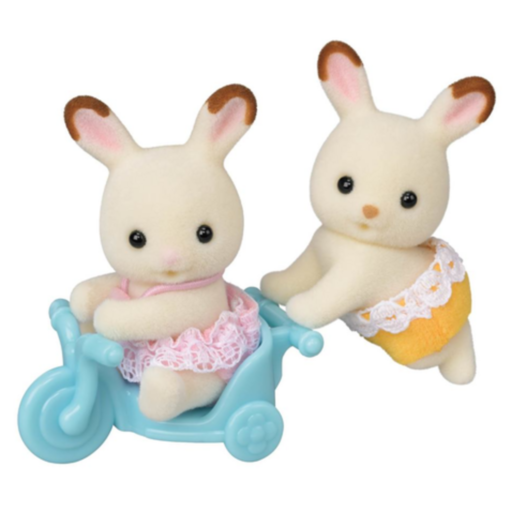 CALICO CRITTERS CHOCOLATE RABBIT TWINS CALICO CRITTERS
