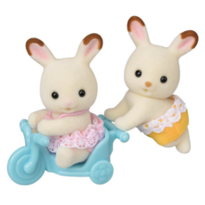 CALICO CRITTERS CHOCOLATE RABBIT TWINS CALICO CRITTERS