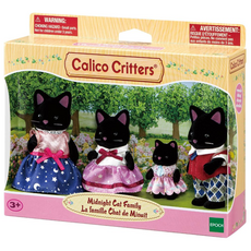 CALICO CRITTERS MIDNIGHT CAT FAMILY CALICO CRITTERS