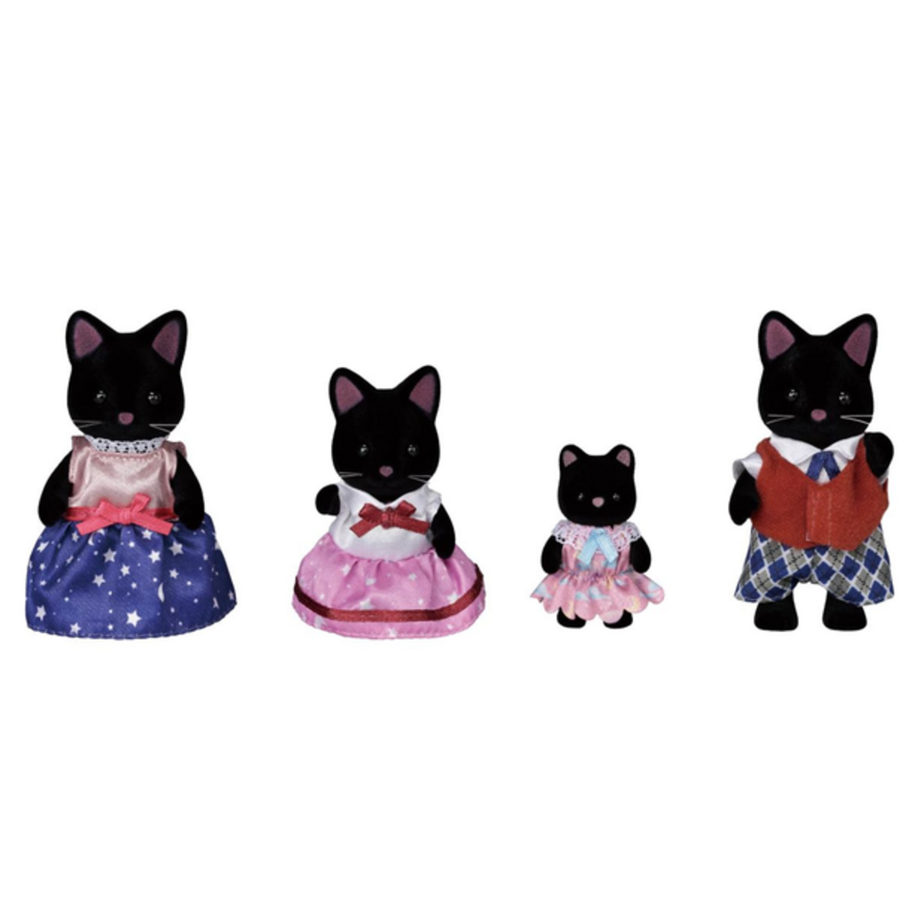CALICO CRITTERS MIDNIGHT CAT FAMILY CALICO CRITTERS