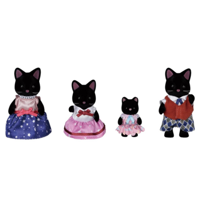 CALICO CRITTERS MIDNIGHT CAT FAMILY CALICO CRITTERS