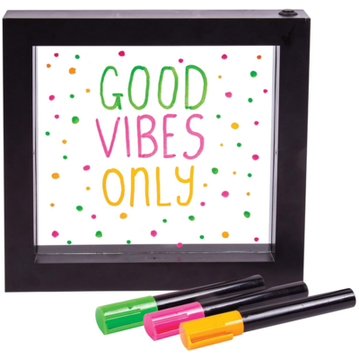 FIZZ CREATIONS LIGHT UP NEON MESSAGE FRAME