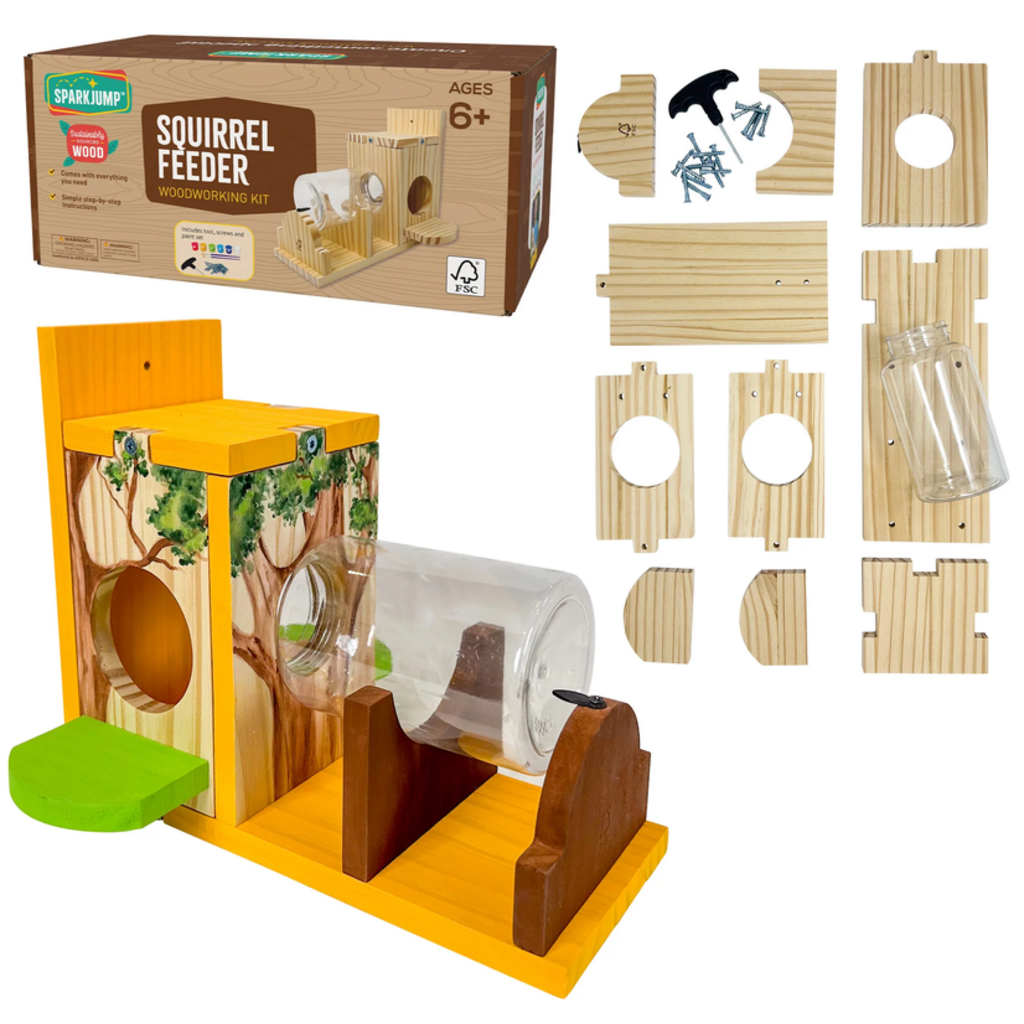 SPARKJUMP SQUIRREL FEEDER WOODWORKING KIT