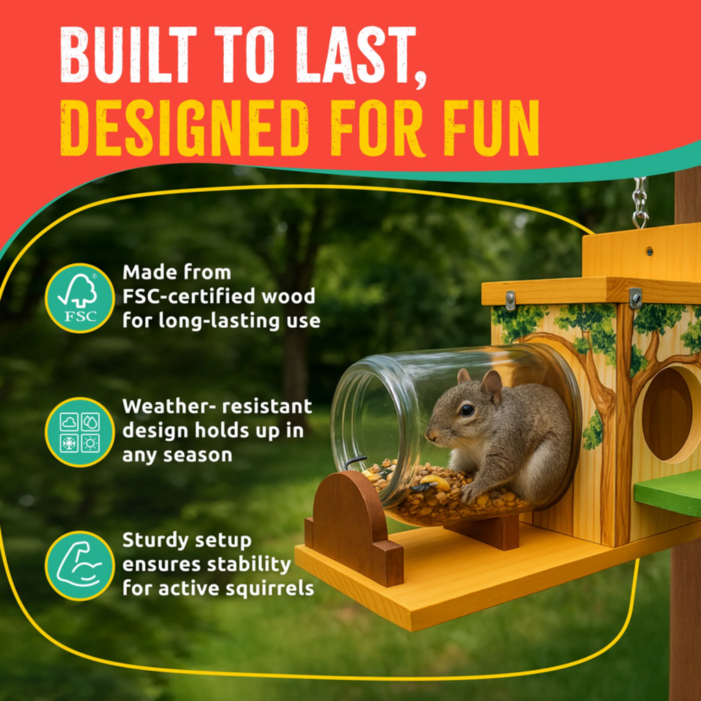 SPARKJUMP SQUIRREL FEEDER WOODWORKING KIT