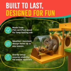 SPARKJUMP SQUIRREL FEEDER WOODWORKING KIT