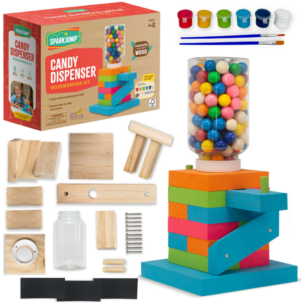 SPARKJUMP CANDY DISPENSER WOOD WORKING KIT